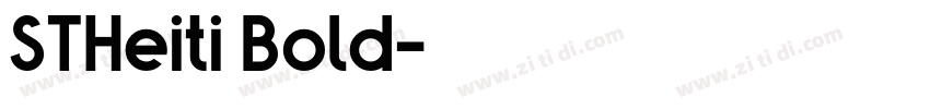 STHeiti Bold字体转换